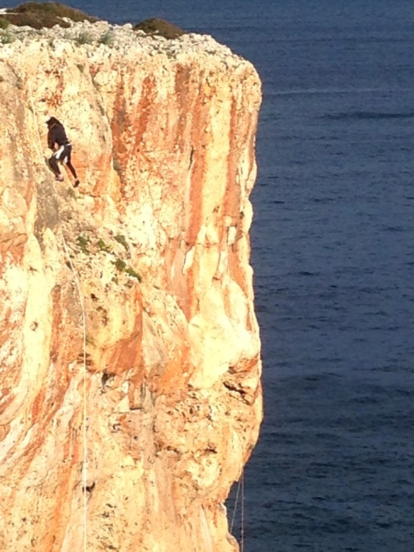 Rock climbing in Mallorca funded by real estate investment
